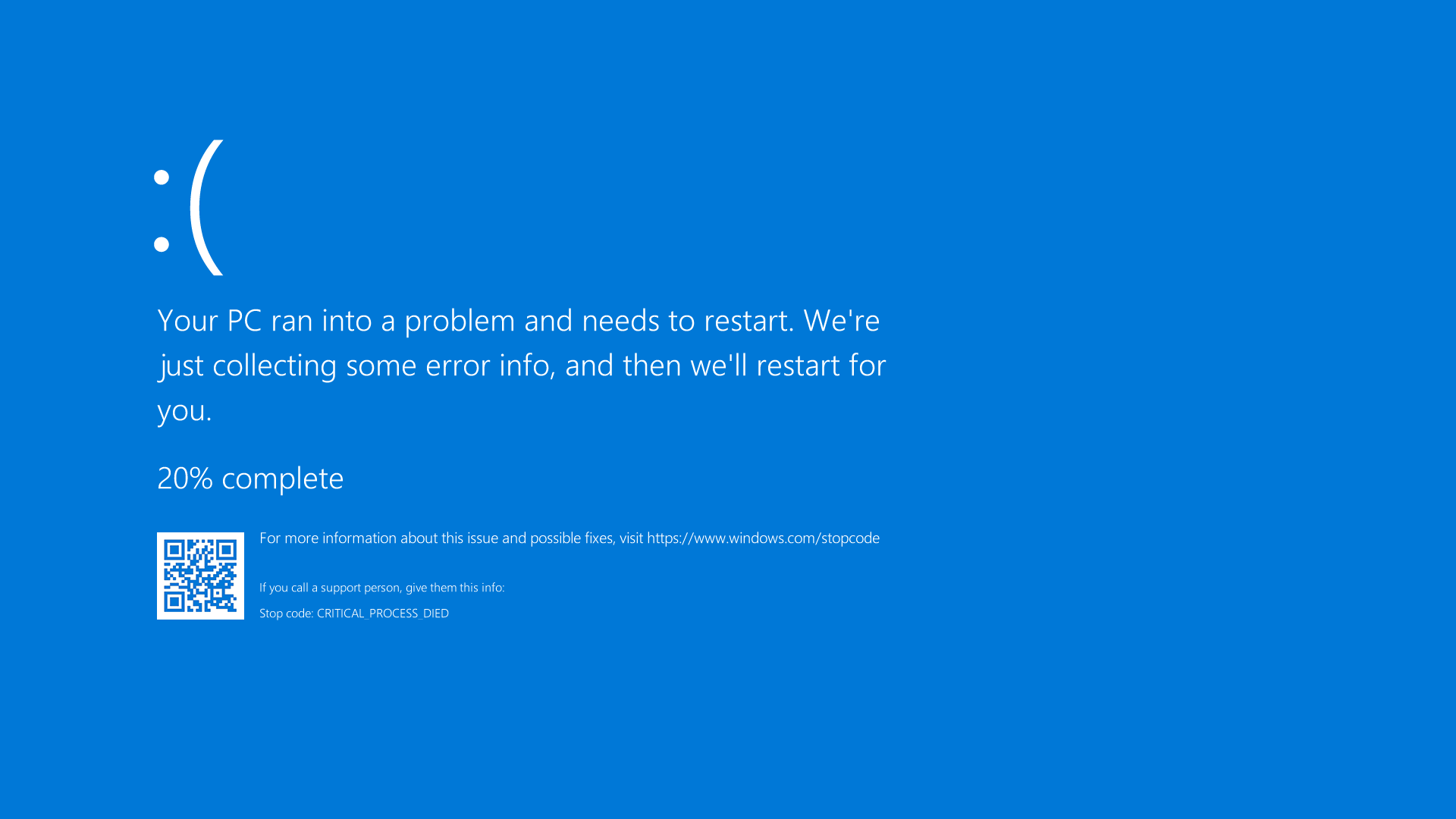 esempio di BSOD